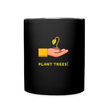 Tag des Baumes Arbor Day Gärtner Bäume Pflanzen - Tasse einfarbig - Schwarz - Vorne