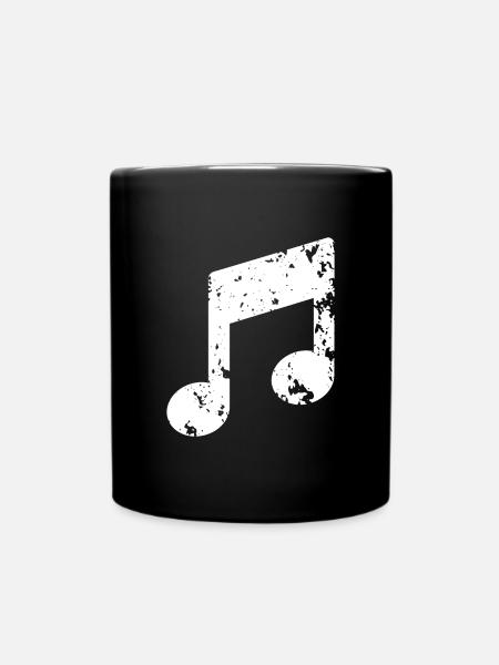 Musique Note - Mug uni - noir