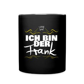 Koenig Frank Name - Tasse einfarbig - Schwarz - Vorne
