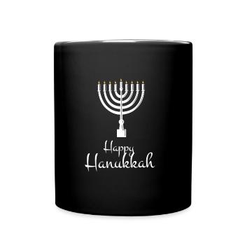 Hanukkah Judaism Jews Jewish jew Hanukah - Full Colour Mug - black - Front