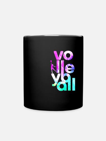 volley-ball - Mug uni - noir