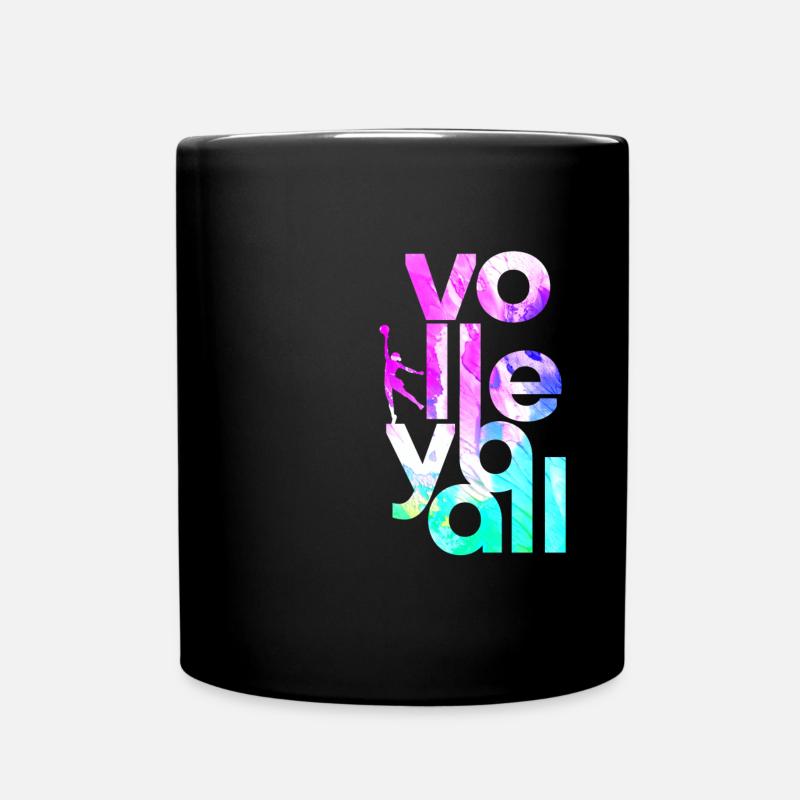volley-ball - Mug uni - noir