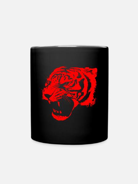 Tigre rouge - Mug uni - noir
