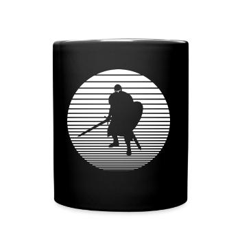 Ritter - Tasse einfarbig - Schwarz - Vorne