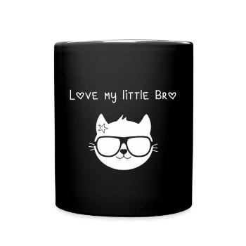 Little Brother-Love my little Brother siblings - Full Colour Mug - black - Front