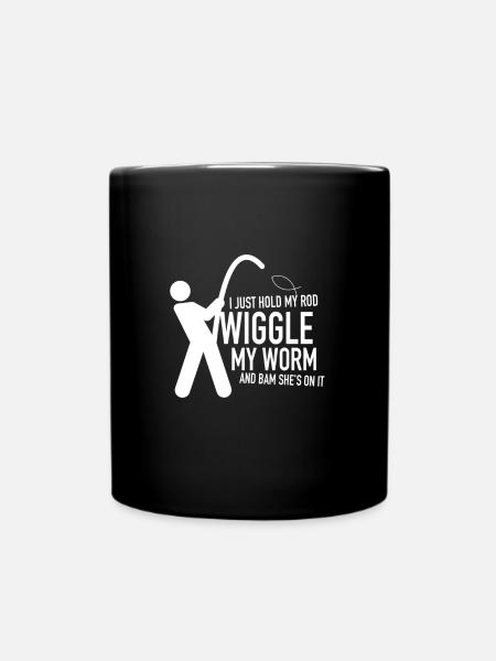 Angler - Tasse einfarbig - Schwarz