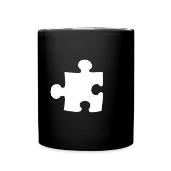 Pièce du puzzle Partenaire Couple Couple Couple d'amoureux - Mug uni - noir - Devant