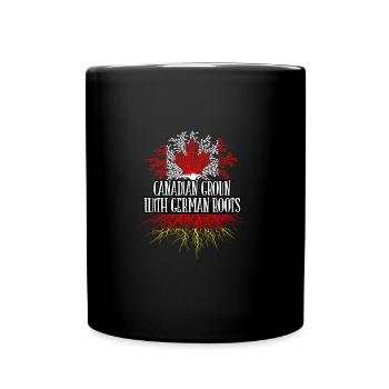 Canadien cultivé avec des racines allemandes - Mug uni - noir - Devant