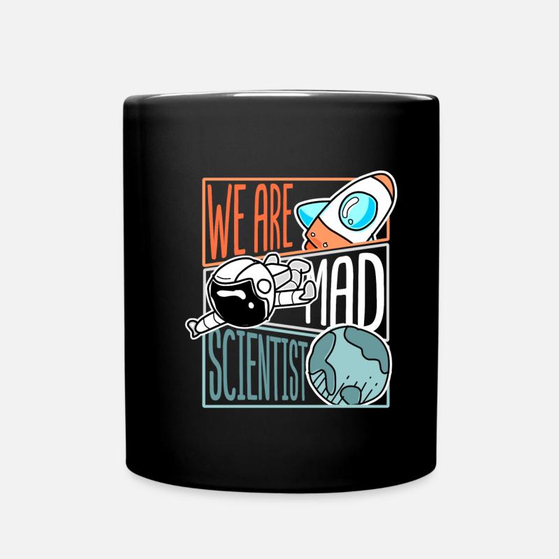 We Are Scientist Astronaut Rocket Science Gift - Full Colour Mug - black