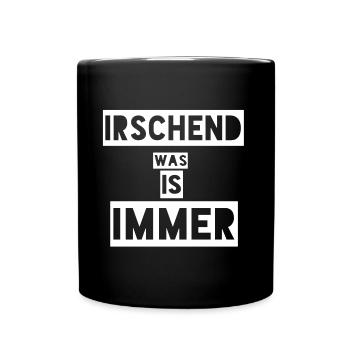 Hessen Hesse Hessin Heimat - Tasse einfarbig - Schwarz - Vorne