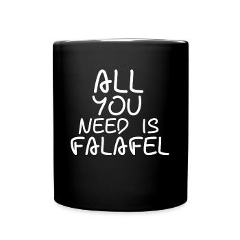 Falafel Shirt - Tasse einfarbig - Schwarz - Vorne
