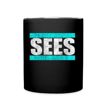 Soos Sees Saas Youtube-Kacke Detlef Davis Geschenk - Tasse einfarbig - Schwarz - Vorne