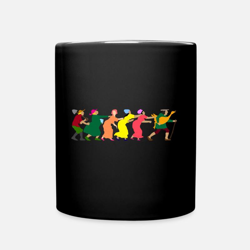 Die goldene Gans - Tasse einfarbig - Schwarz
