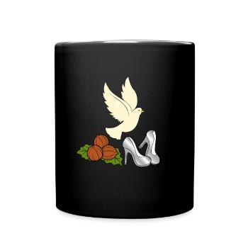 Drei Haselnüsse für Aschenbrödel - Tasse einfarbig - Schwarz - Vorne