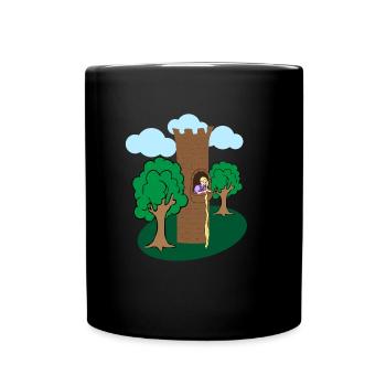 Raiponce - Mug uni - noir - Devant