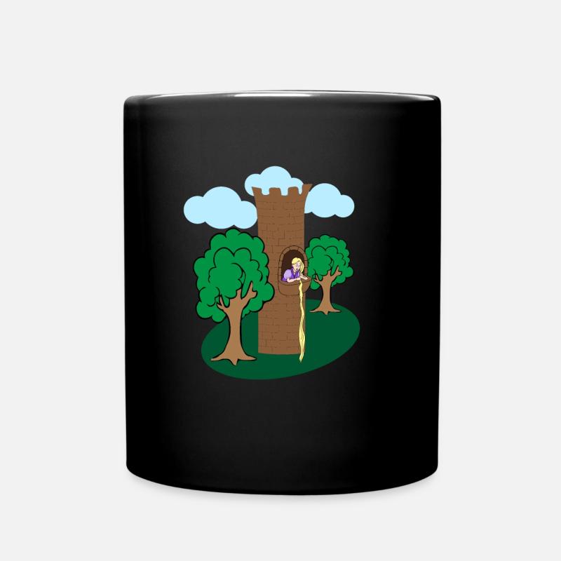 Rapunzel - Tasse einfarbig - Schwarz