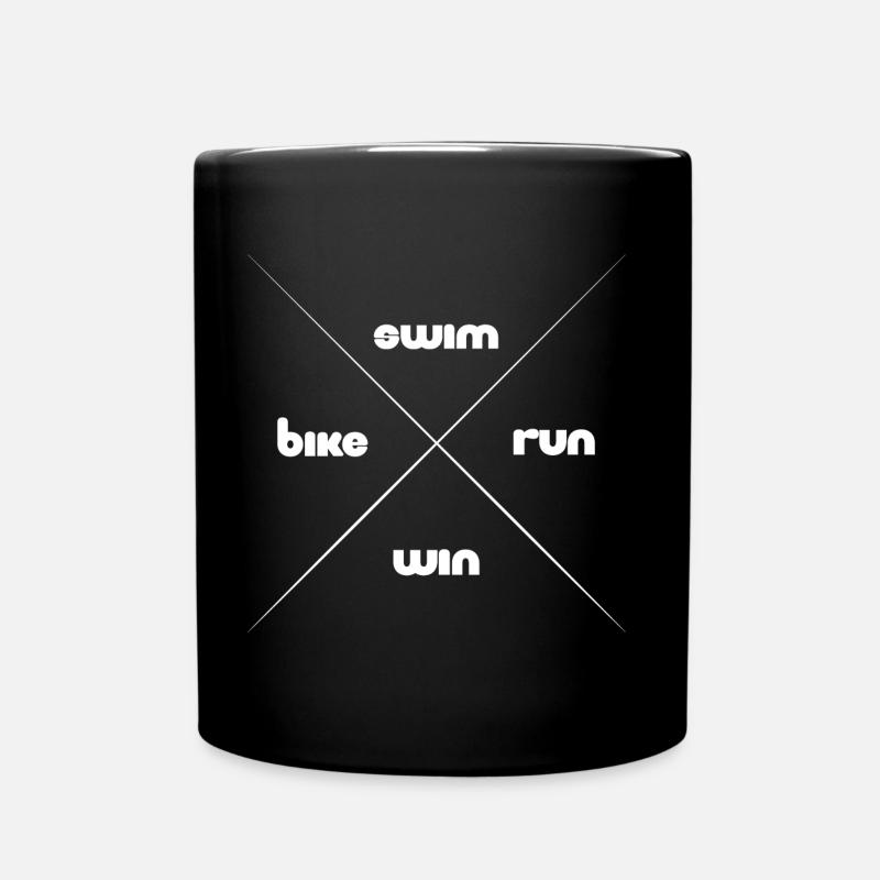 Sports de triathlon - Mug uni - noir