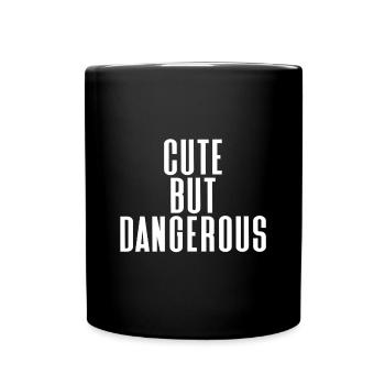 cute  - Tasse einfarbig - Schwarz - Vorne