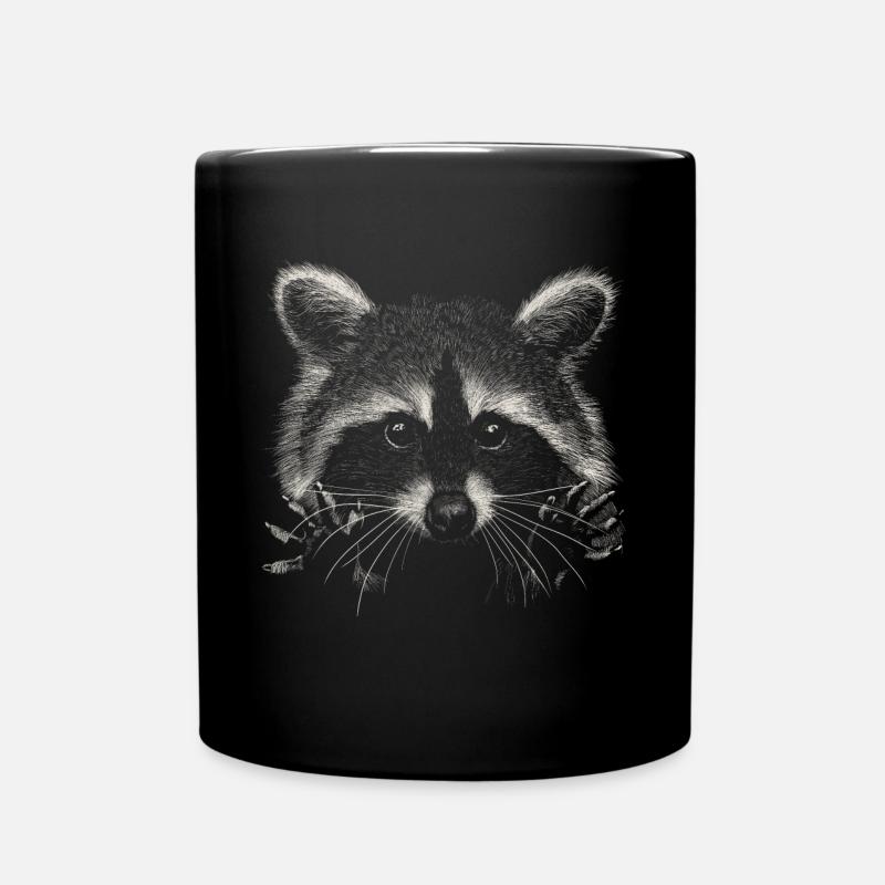 Raton laveur - Mug uni - noir
