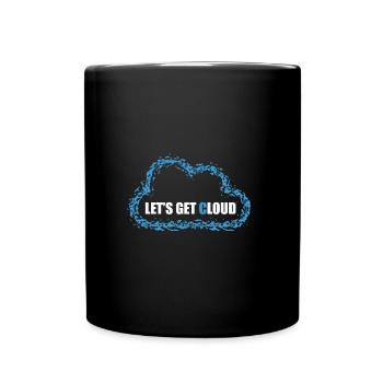 Let's get cloud - Full Colour Mug - black - Front