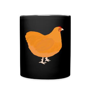 Orpington - color yellow - gift idea - Full Colour Mug - black - Front