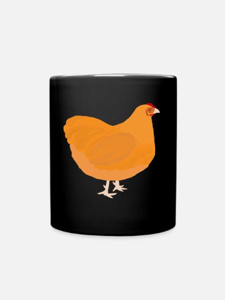 Orpington - Farbschlag gelb - Geschenkidee - Tasse einfarbig - Schwarz