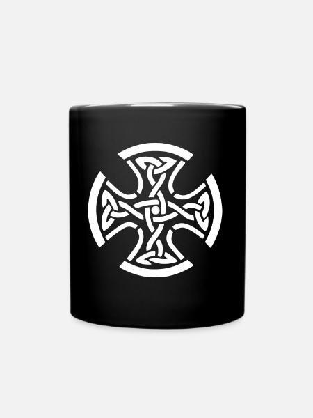 CELTIC CROSS WHITE - Mug uni - noir