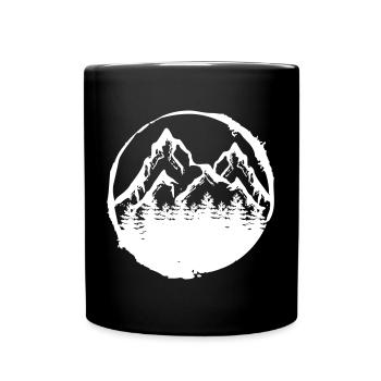 Forest tree forester gift - Full Colour Mug - black - Front
