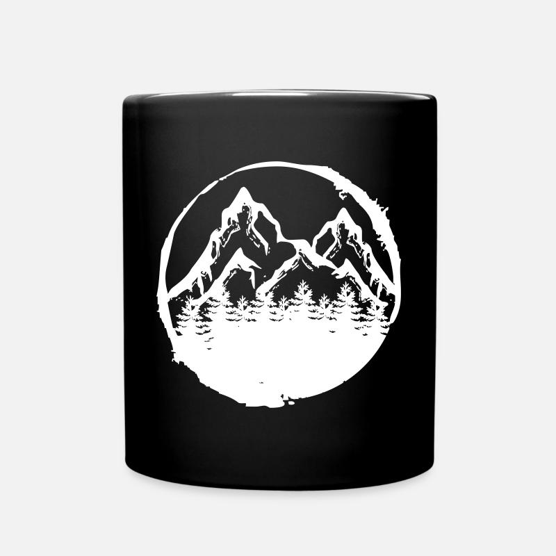 Wald Baum Förster Geschenk - Tasse einfarbig - Schwarz