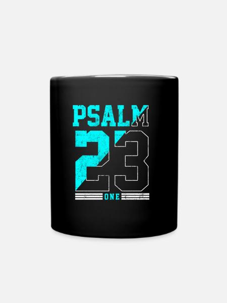 Psaume 23 Bible Jésus - Mug uni - noir