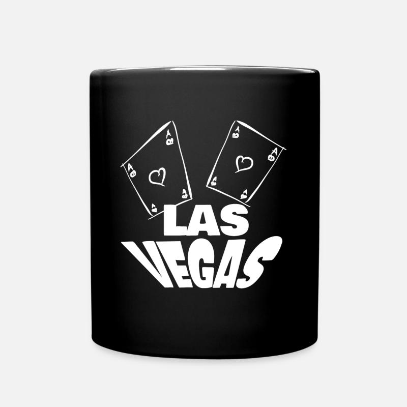 Las Vegas - Tasse einfarbig - Schwarz