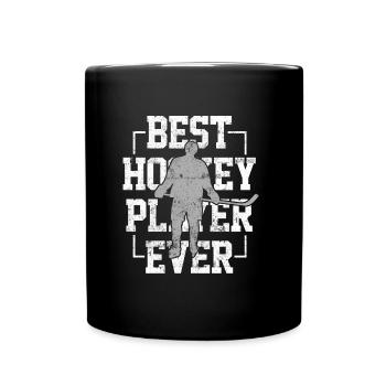 Hockey der beste spieler eishockey - Tasse einfarbig - Schwarz - Vorne
