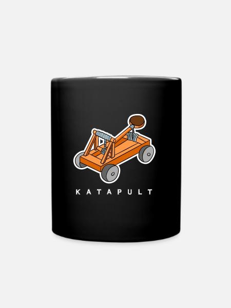 Catapult - idée cadeau pour les fans du Moyen Age - Mug uni - noir