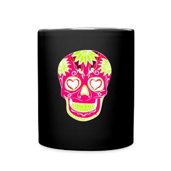 Tête de mort - Mug uni - noir - Devant