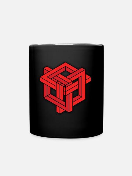 Illusion d’optique - Mug uni - noir