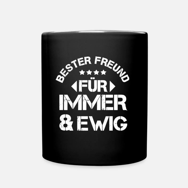 bester freund - Tasse einfarbig - Schwarz