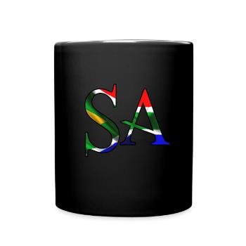 Afrique du Sud SA Afrique patriotisme fierté des Africains - Mug uni - noir - Devant