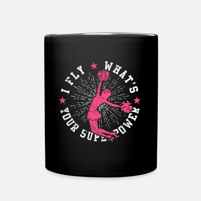 cheerleader spruch - Tasse einfarbig - Schwarz
