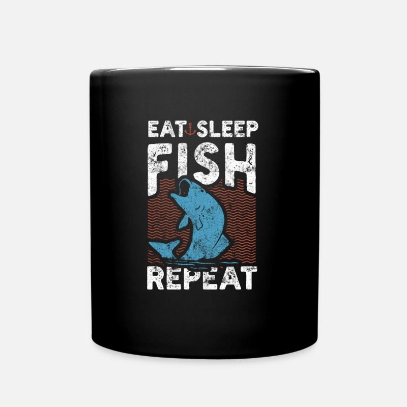 Fishing fishing - Full Colour Mug - black