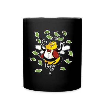 Abeille Empire riche - Mug uni - noir - Devant