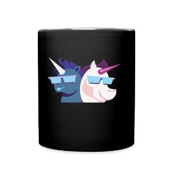 Équipe de bandes dessinées Licorne - Mug uni - noir - Devant