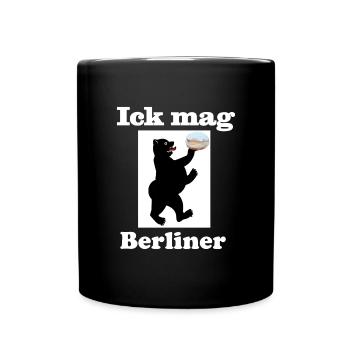 Dicker Berliner Bär Ick likes Berlin Trend 2019 - Full Colour Mug - black - Front