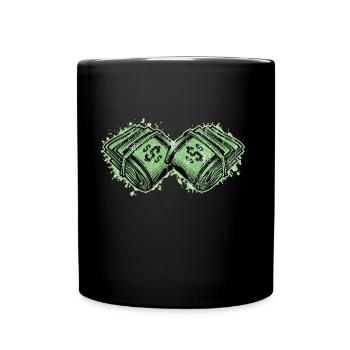 Lot d'argent - Mug uni - noir - Devant