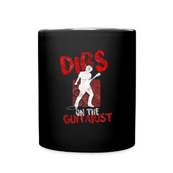 gitarre musiker - Tasse einfarbig - Schwarz - Vorne