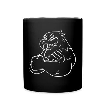 Comic Eagle - Design - Full Colour Mug - black - Front