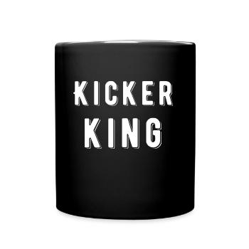 Tischkicker King - Tasse einfarbig - Schwarz - Vorne