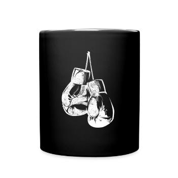 Icône de gants de boxe - Mug uni - noir - Devant