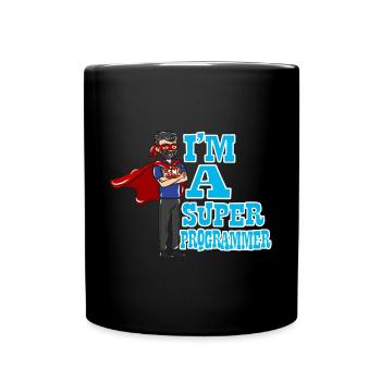 Programmierer Informatik Geschenk - Tasse einfarbig - Schwarz - Vorne
