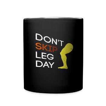 Gym Workout Gym Sport Training Legs - Full Colour Mug - black - Front