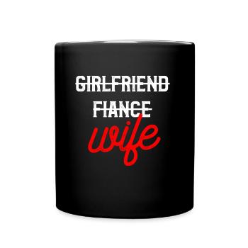 wife saying - Full Colour Mug - black - Front